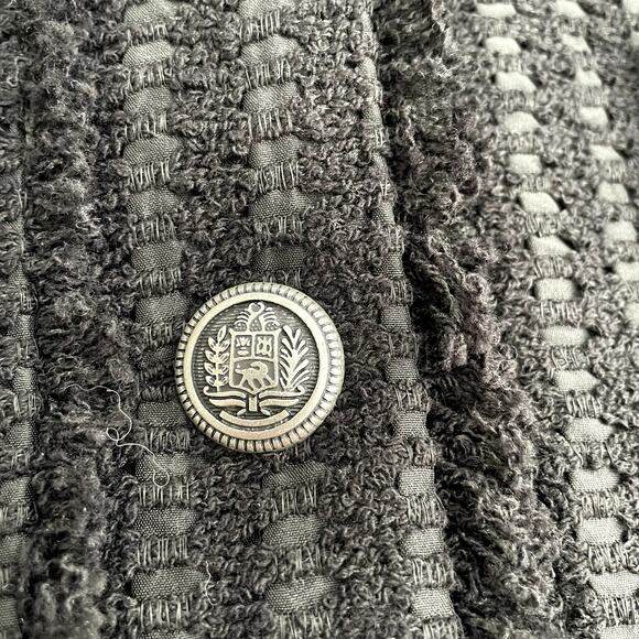 SAND Copenhagen Chili Tweed Jacket Size 38 Black Fringe - Picture 6 of 16